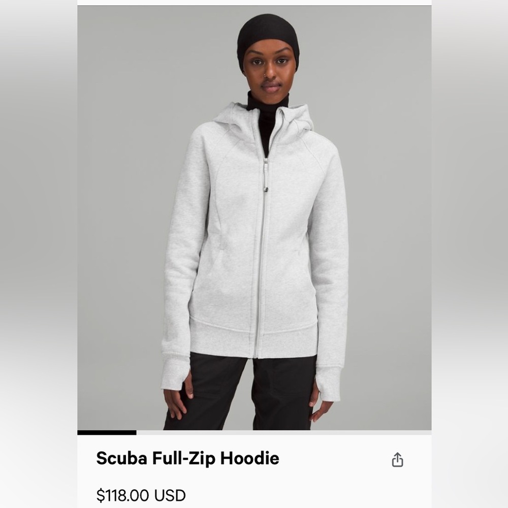 Lululemon scuba full zip hoodie jacket